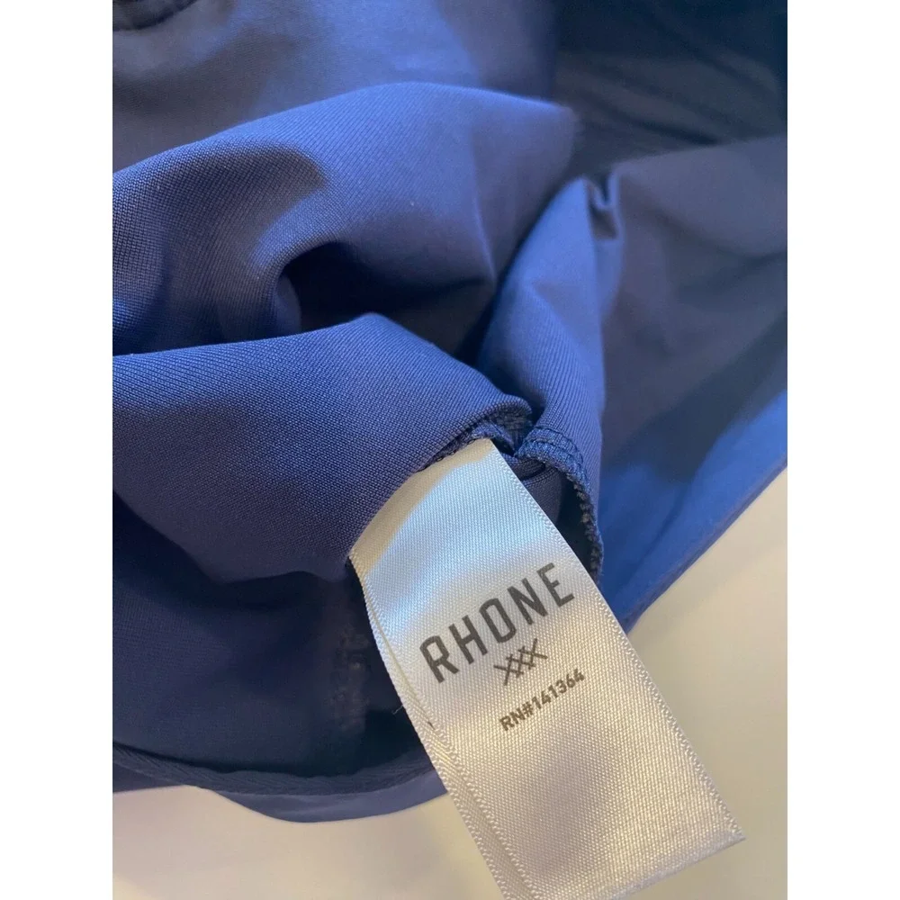 Rhone Pants Mens 31x29.5 Blue Commuter Slim Trousers Golf Casual Logo 5 Pocket